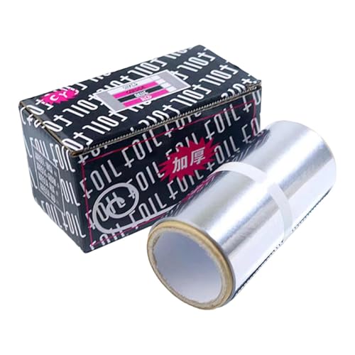 Harilla Nail Art Dauerwelle Styling Alufolie Haarfärbefolie Papier Barbershops Tragbar Praktisch DIY Praktische Maniküre Alufolie Einfach zu verwenden, 400cmx10cm von Harilla