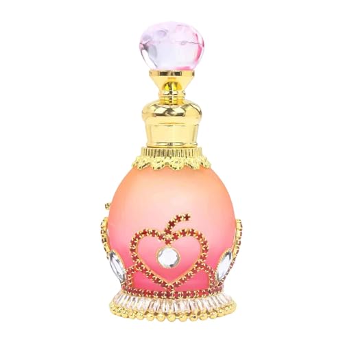 Harilla Parfümflasche, Behälter für ätherische Öle, 15 ml, tragbarer Mehrzweckbehälter, luxuriöse leere Flaschen, Sprühflasche für Damen, Rote Blätter von Harilla