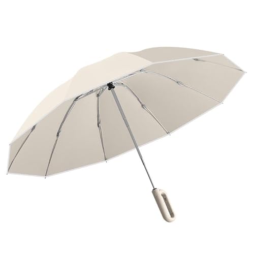 Harilla Regenschirm Gerader Regenschirm Wasserdicht Bequem Kreativer Regenschirm mit Langem Griff Outdoor-Regenschirm für Camping Rucksackreisen von Harilla