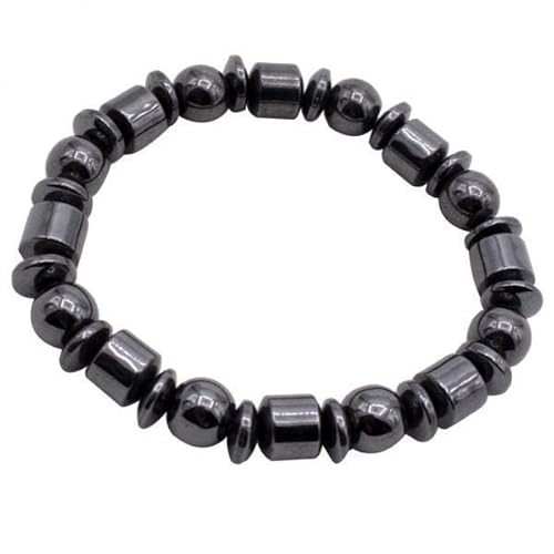 Harilla Schwarzes Armband mit Perlen für Männer und Frauen, Elegantes Accessoire, 2 Stk von Harilla