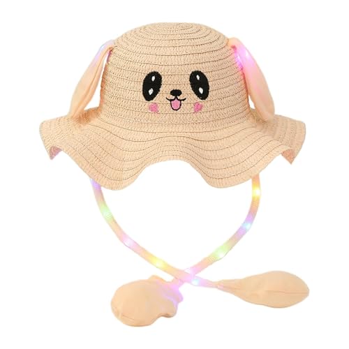 Harilla Sonnenhut für Kinder, UV-Schutz Strandhut mit beweglichem Ohr, Faltbarer Sommerhut Strohhut mit breiter Krempe Fischerhut für Outdoor Camping, Reisen, Party, Hautfarbe Harilla Sonnenhut für Kinder, UV-Schutz Strandhut mit beweglichem Ohr, Faltbarer Sommerhut Strohhut mit breiter Krempe Fischerhut für Outdoor Camping, Reisen, Party, Hautfarbe von Harilla