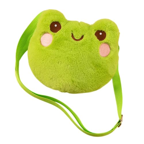 Harilla Süße tiergeformte Crossbody -Tasche Stofftentasche für Geburtstagsgeschenkeinkäufe, Froschgrün Harilla Süße tiergeformte Crossbody -Tasche Stofftentasche für Geburtstagsgeschenkeinkäufe, Froschgrün von Harilla