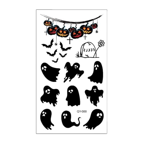 Harilla Taschenbuch-Aufkleber, Halloween-Gesicht, Taschenbuch-Dekoration, Halloween-Narben, Taschenbuch, temporäres gefälschtes Taschenbuch, Stil d von Harilla