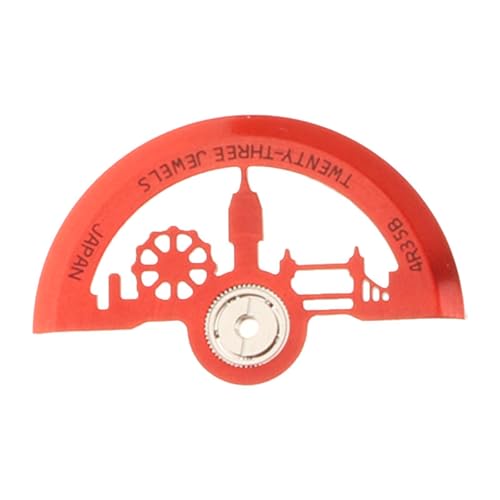 Harilla Uhrwerk Rotor Reparatur Teile Männer Frauen Uhrmacher Wartung Automatische Rotor für Mechanische Uhren für NH39 7S26 4R36, Rot von Harilla