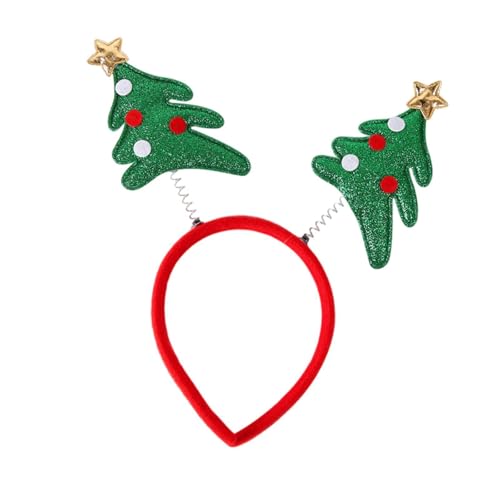 Harilla Weihnachtliche Stirnbänder, Kopfschmuck, süße Haar-Accessoires, weihnachtliche Kopfbedeckungen für die Feiertage, festliche Neujahrs- und, Baum von Harilla