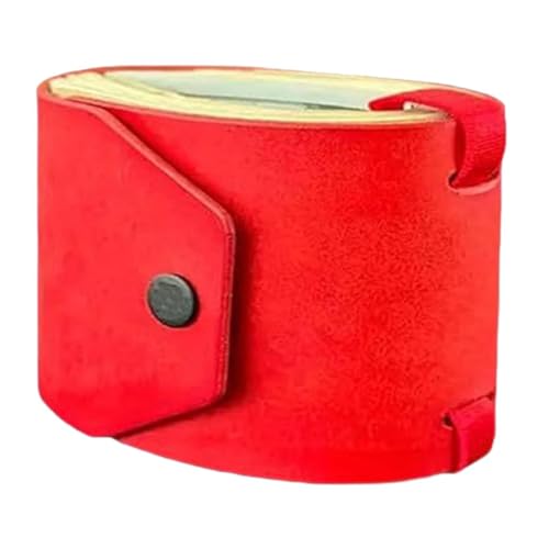 Harilla Wrap Wallet mit Verschluss Beutel Leichter tragbarer kompakter Handtasche Organizer Geldhalter für Männer Urlaub Frauen Festlich, Rot von Harilla