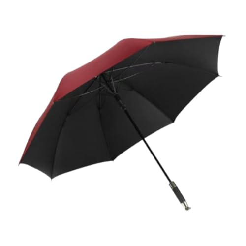 Regen Regenschirm Tragbarer Sonnenschutz Regenschirm für Outdoor Camping Reisen Männer, Rot von Harilla
