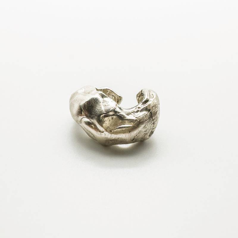 Handgemachte Sterling Silber Ohrmanschette Strukturiert Kein Piercing Schmuck Handgemachte Sterling Silber Ohrmanschette Strukturiert Kein Piercing Schmuck von HaritopoulouGallery