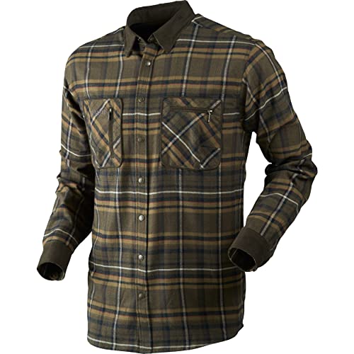 Härkila | Pajala Hemd | Professionelle Jagd Kleidung & Jagd Zubehör für Herren & Damen | Skandinavische Qualität Made to Last | Willow Green Check, XL von Härkila