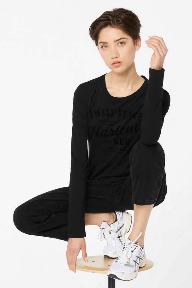 Harlem Soul Langarmshirt aus Baumwolle von Harlem Soul