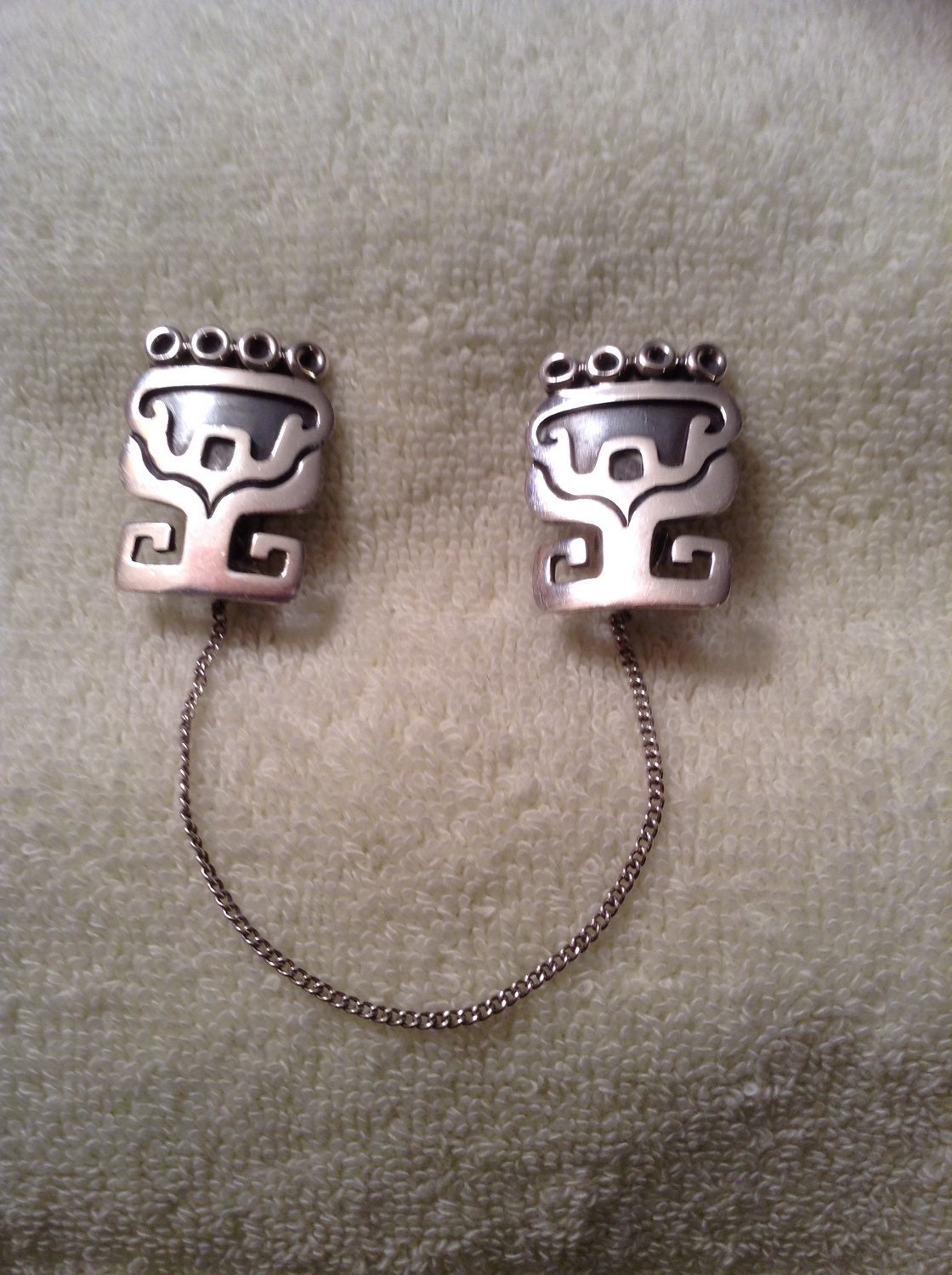 Vintage Sterling Silber Pullover Clips Cheo, Hecho En Mexico, Taxco 925 Vintage Sterling Silber Pullover Clips Cheo, Hecho En Mexico, Taxco 925 von HarlemAnnex