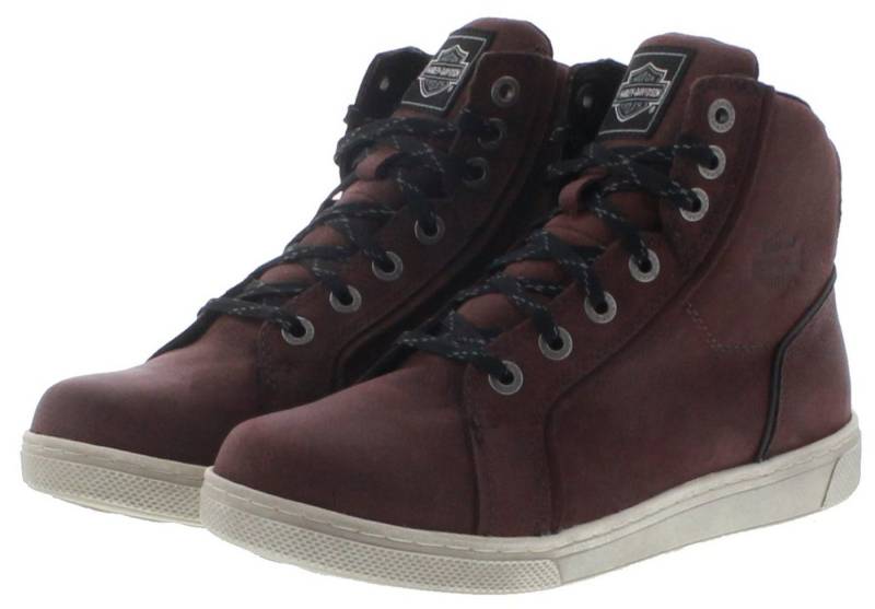 HARLEY-DAVIDSON D86101 MALLORY CE Damen Sneaker Rot Sneaker CE zertifiziert von Harley-Davidson