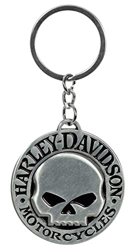 HARLEY-DAVIDSON H-D Domed Skull Metal Key Chain Schlüsselanhänger von HARLEY-DAVIDSON