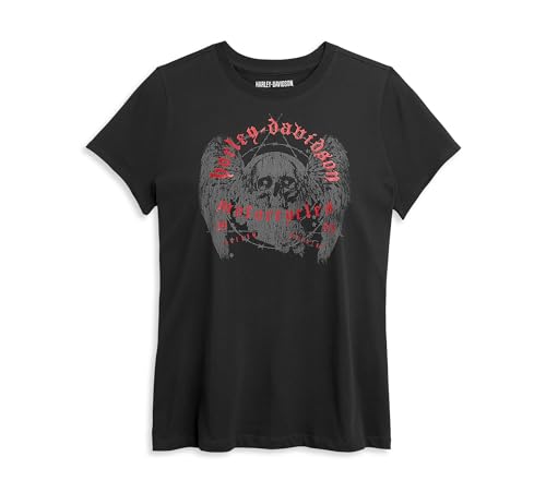 Harley-Davidson Damen T-Shirt Winged Skull, L von Harley-Davidson