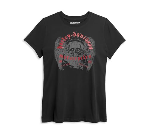 Harley-Davidson Damen T-Shirt Winged Skull, M von Harley-Davidson
