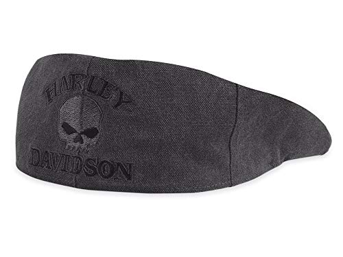 HARLEY-DAVIDSON Ivy-Mütze Skull 99471-10VM Herren Hat, Schwarz, L von HARLEY-DAVIDSON