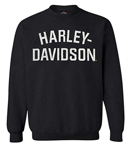 Harley-Davidson Men's Heritage Pullover Crew Sweatshirt Black H-D 30296636 von Harley-Davidson