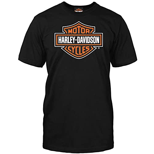 Harley-Davidson Military - Bar & Shield Orange on Black T-Shirt - Overseas Tour | Salutes Our Veterans von Harley-Davidson