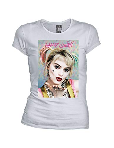 Harley Quinn Damen T-Shirt, weiß, Small von Harley Quinn