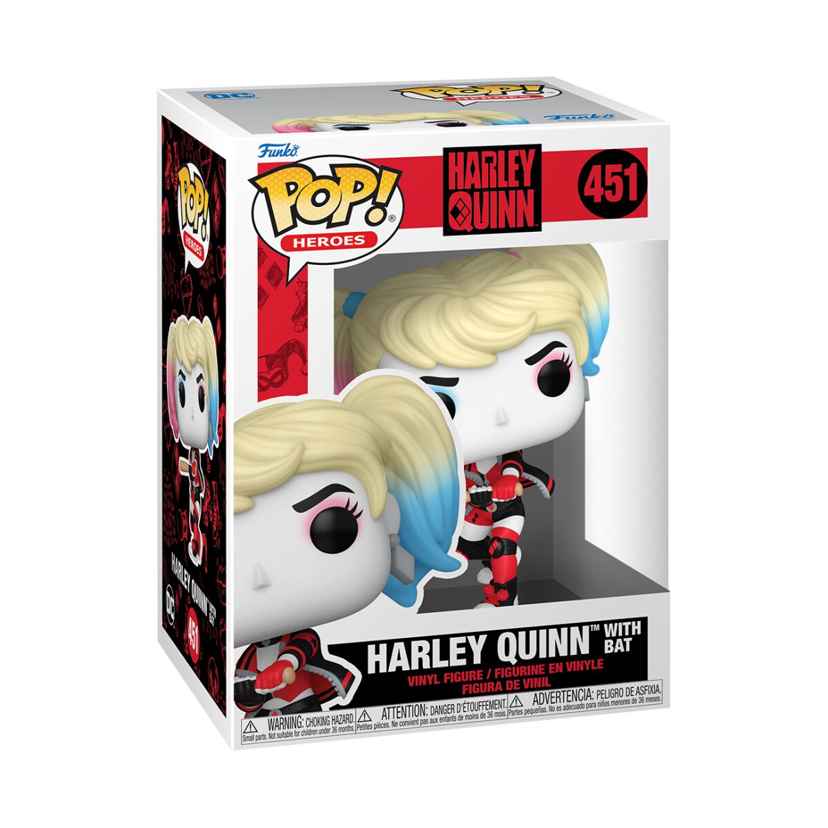 Harley Quinn - Harley with Bat Vinyl Figur 451 - Funko Pop! Figur - Funko Shop Deutschland - Lizenzierter Fanartikel von Harley Quinn