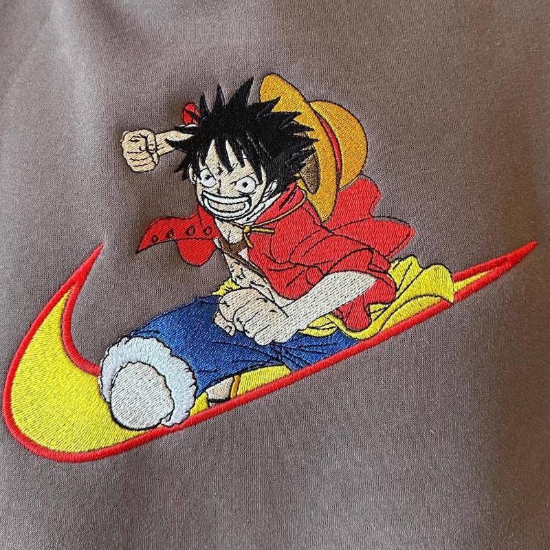 One Piece Luffy Hoodie Stickerei Oversize Sweatshirt Größe S One Piece Luffy Hoodie Stickerei Oversize Sweatshirt Größe S von HarleyTeile