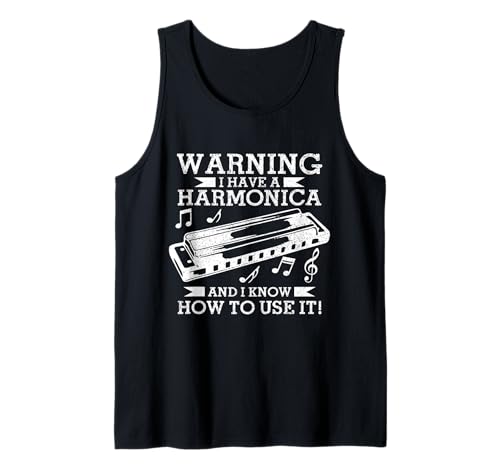 Herren Mundharmonika-Spieler Lustig Vintage Blues Musik Harmoniker Tank Top Herren Mundharmonika-Spieler Lustig Vintage Blues Musik Harmoniker Tank Top von Harmonica Player Apparel & Gifts