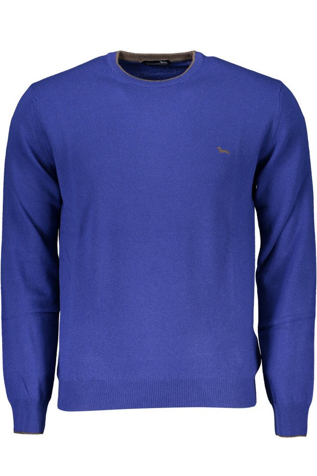 Harmont & Blaine Strickpullover Blauer Herrenpullover mit Rundhals und Stickerei - Elegante Details von Harmont & Blaine