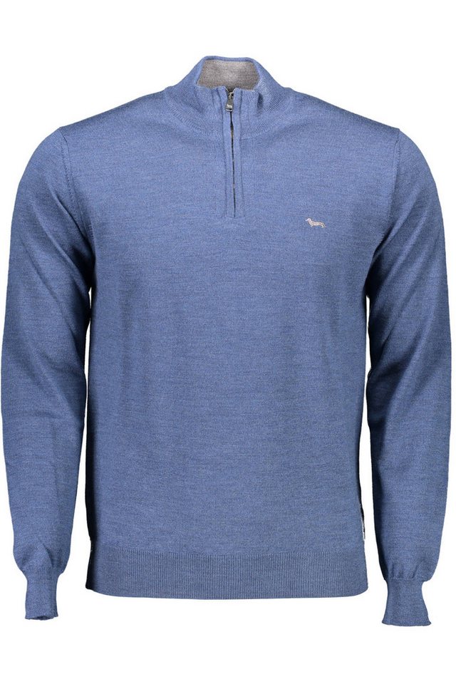 Harmont & Blaine Strickpullover Eleganter Herren Rollkragenpullover Blau mit Stickerei & Reißverschlu von Harmont & Blaine