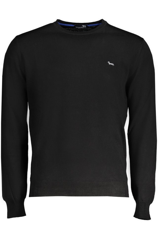 Harmont & Blaine Strickpullover Eleganter Schwarzer Herrenpullover mit Logo-Stickerei und Rundhals von Harmont & Blaine
