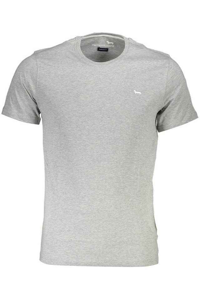 Harmont & Blaine T-Shirt Graues Kurzarm Herren T-Shirt - Schmale Passform & Harmont & Blaine T-Shirt Graues Kurzarm Herren T-Shirt - Schmale Passform & von Harmont & Blaine