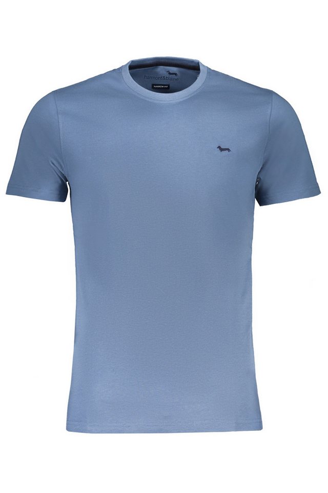 Harmont & Blaine T-Shirt Schmal geschnittenes Herren T-Shirt in Blau mit Harmont & Blaine T-Shirt Schmal geschnittenes Herren T-Shirt in Blau mit von Harmont & Blaine