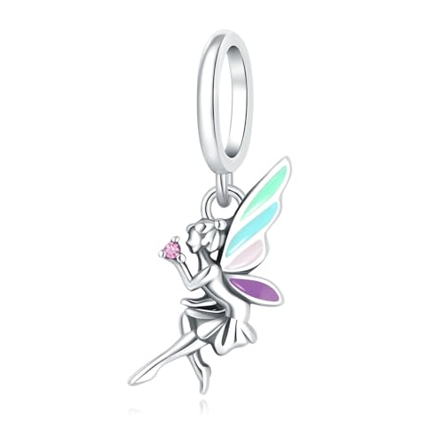 Harmony Vibes 925 Sterling Silber Charm Anhänger Fee. Fantasie Collection Charm. 925 Sterling Silver Charm für Armband und Bracelets. Universelle Kompatibilität Harmony Vibes 925 Sterling Silber Charm Anhänger Fee. Fantasie Collection Charm. 925 Sterling Silver Charm für Armband und Bracelets. Universelle Kompatibilität von Harmony Vibes