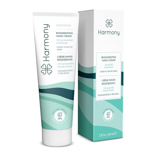 Harmony - CBD Handcreme - Zentouch - Regeneriert und repariert Ihre Haut im Handumdrehen - auch auf trockenster Haut - mit Haferextrakt und Hanfsamenöl Harmony - CBD Handcreme - Zentouch - Regeneriert und repariert Ihre Haut im Handumdrehen - auch auf trockenster Haut - mit Haferextrakt und Hanfsamenöl von Harmony