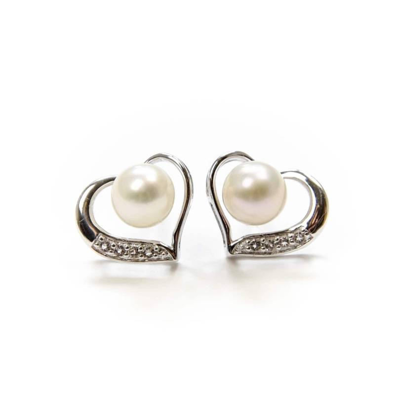 Braut. Perlen. Herz. Träne Tropfen. Ohrringe Auf Kärtchen. Vielen Dank. Geschenk Für Sie. Die Brautjungfern. Unter 25.silberstecker von HarmonyKreations