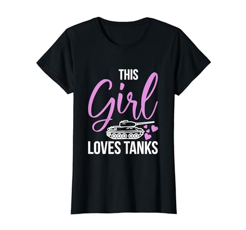 This Girl Loves Tanks Panzer T-Shirt von Harnisch Kampffahrzeug Kettenfahrzeug Design