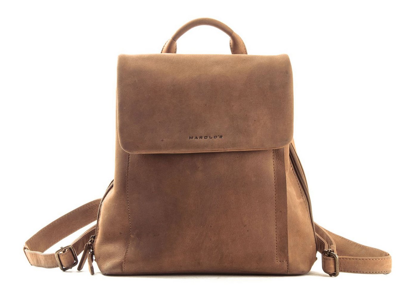 Harold's Rucksack Antic, aus echtem Rindsleder von Harold's