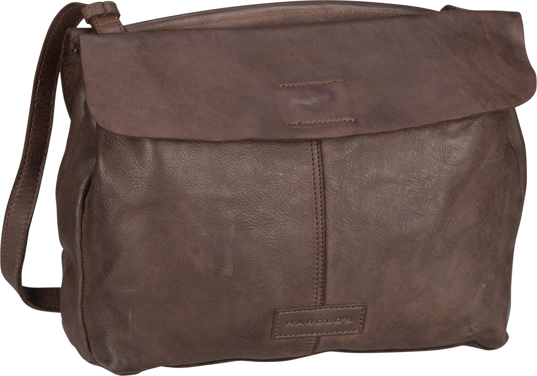 Harold's Submarine Shoulderbag flap M  in Braun (7.6 Liter), Umhängetasche von Harolds