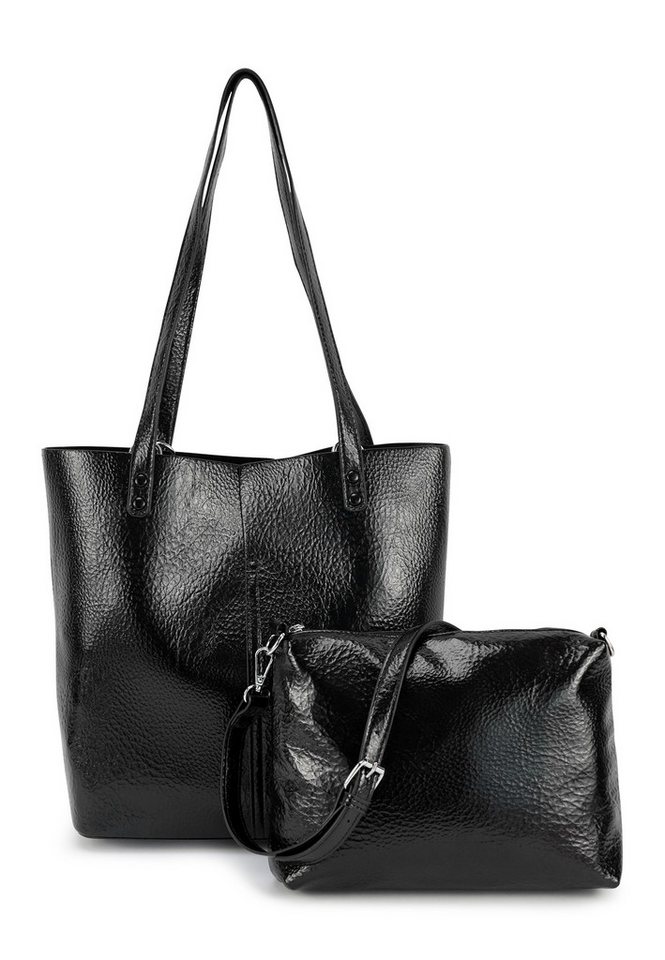 Harpa Henkeltasche CASSIDY, in Lackoptik inklusive Kosmetiktasche von Harpa