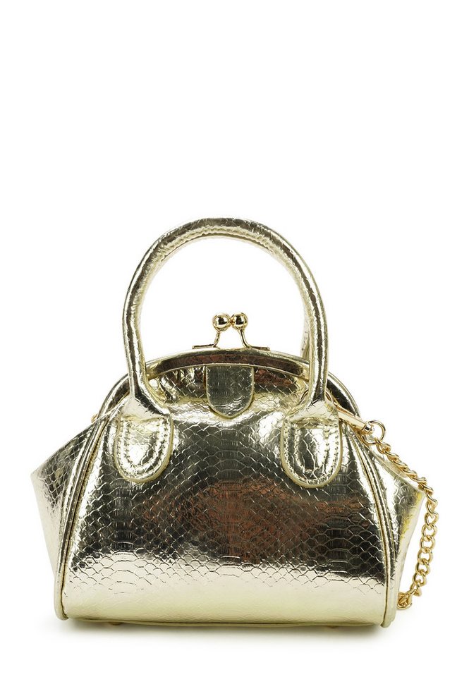 Harpa Henkeltasche VALENTINA, in glänzender Kroko-Optik von Harpa