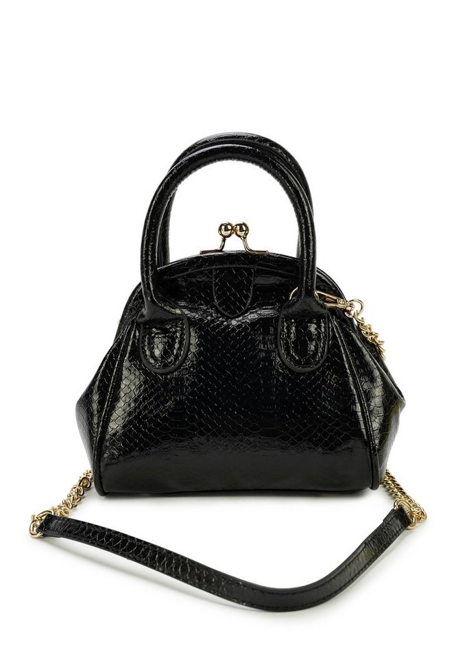 Harpa Henkeltasche VALENTINA, in glänzender Kroko-Optik von Harpa