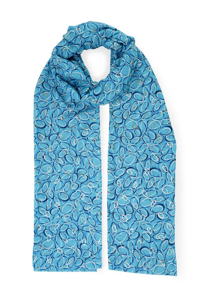 Harpa Modeschal MANDALA, leicht, Metallic-Print von Harpa