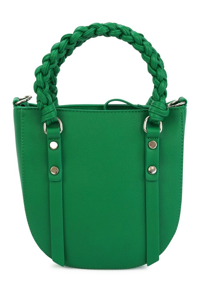 Harpa Schultertasche HAYA, in abgerundeter Form mit geflochtenem Henkel von Harpa