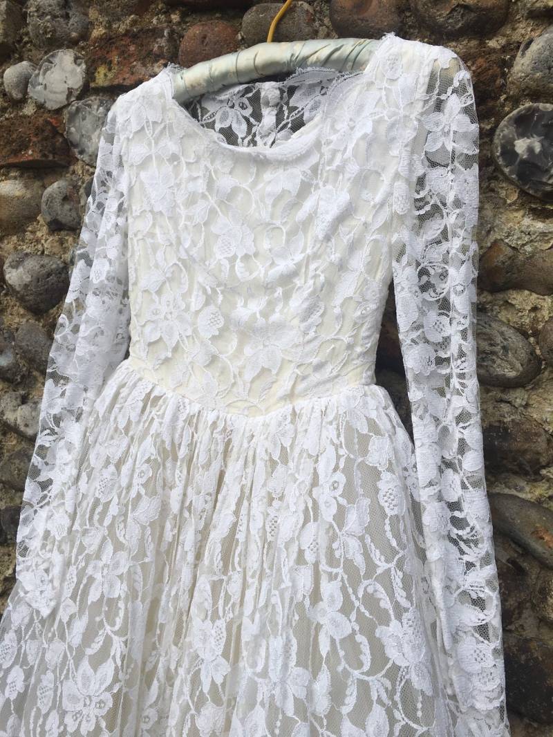 Vintage 50Er Jahre Brautkleid Xs Vintage 50Er Jahre Brautkleid Xs von HarrietsFrocks