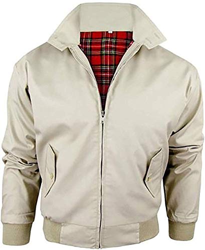 Wholesale Workwear Harrington - Erwachsene Harrington Jacke Mantel Bomber Klassisch 1970er Retro Mod Skin Scooter Schottenmuster Futter von Harrington By Wholesale Workwear