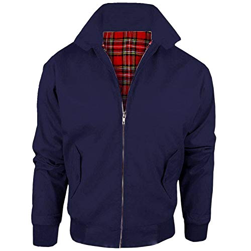 Wholesale Workwear Harrington - Erwachsene Harrington Jacke Mantel Bomber Klassisch 1970er Retro Mod Skin Scooter Schottenmuster Futter Wholesale Workwear Harrington - Erwachsene Harrington Jacke Mantel Bomber Klassisch 1970er Retro Mod Skin Scooter Schottenmuster Futter von Harrington By Wholesale Workwear