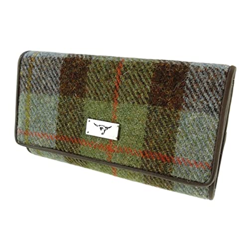 Harris Tweed 'Tiree' Geldbörse - MacLeod Tartan - LB2106-COL15 von Harris Tweed