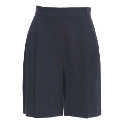 Blaue Falten-bermuda-shorts - Harris Wharf London von Harris Wharf London