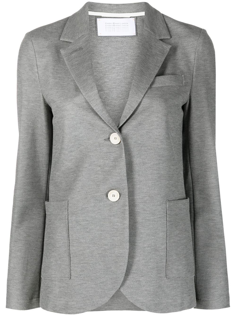 Harris Wharf London Blazer mit abgerundetem Saum - Grau von Harris Wharf London