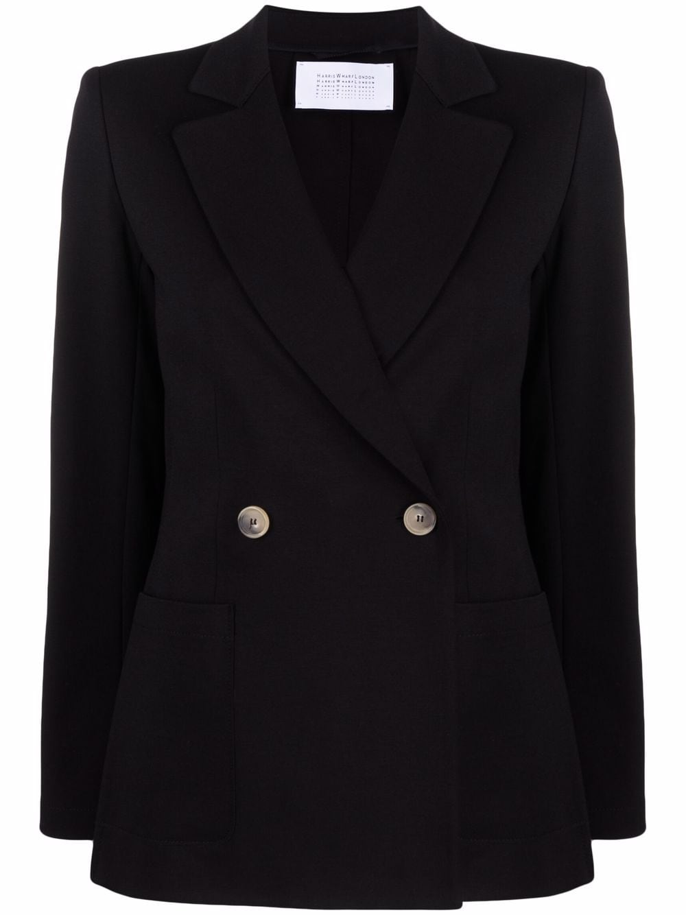 Harris Wharf London Doppelreihiger Blazer - Schwarz von Harris Wharf London