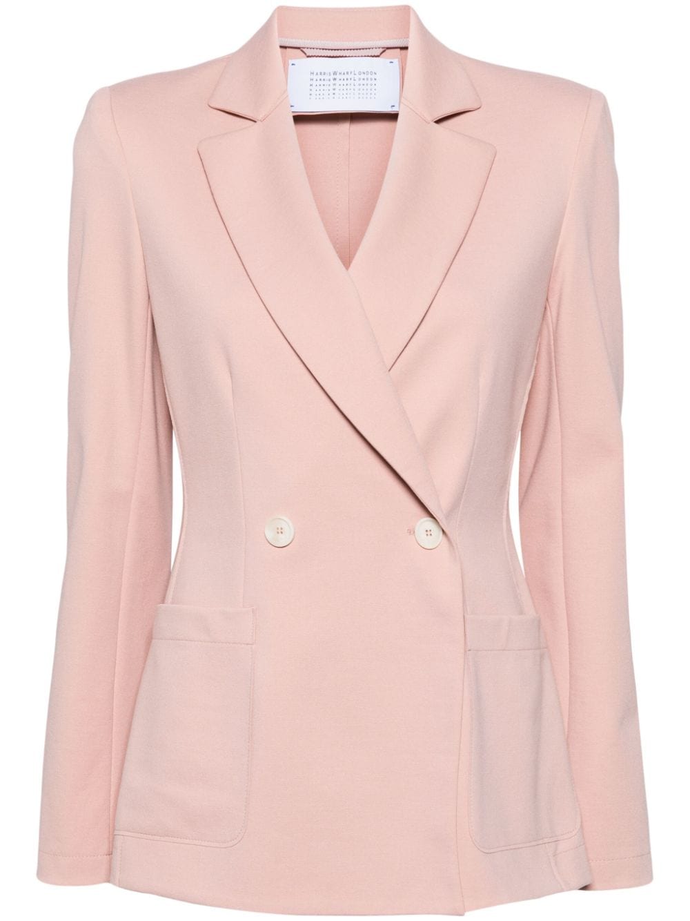 Harris Wharf London Doppelreihiger Blazer mit Schulterpolstern - Rosa von Harris Wharf London